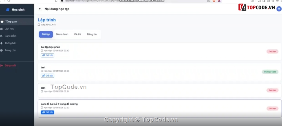 trường học,quản lý,full chức năng,Hệ thống quản lý